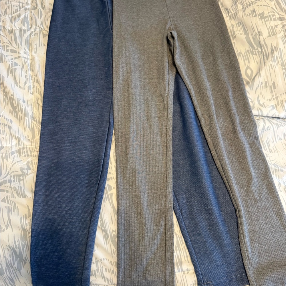 Old Navy. Kids Stretch Terry Leggings - Gray & Navy